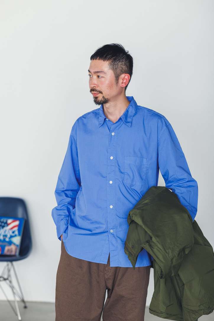 REGULAR COLLOR SHIRT-BROAD BLUE - CATTA/カッタ公式オンラインストア